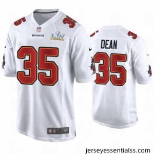Jamel Dean Buccaneers White Super Bowl Lv Game Fashion Jersey