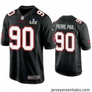 Jason Pierre Paul Buccaneers Black Super Bowl Lv Game Fashion Jersey
