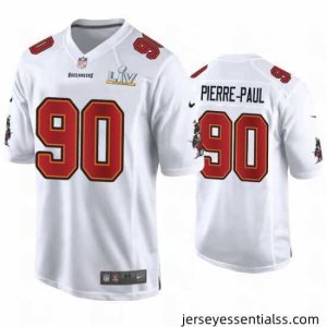 Jason Pierre Paul Buccaneers White Super Bowl Lv Game Fashion Jersey