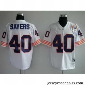 Jerseys Chicago Bears 40 Sayers white throwback Jerseys