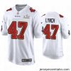 John Lynch Buccaneers White Super Bowl Lv Game Fashion Jersey