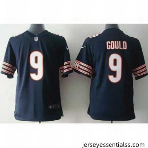 Kids Nike Chicago Bears #9 Robbie Gould Navy Blue Team Color Stitched NFL Jersey