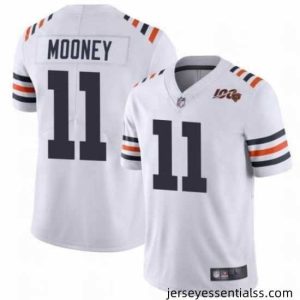11 Darnell Mooney Chicago Bears White Jersey