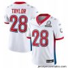 2022 NFL Pro Bowl Indiana Colts 28 Jonathan Taylor AFC White Jersey