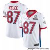 2022 NFL Pro Bowl Kansas City Chiefs 87 Travis Kelce AFC White Jersey