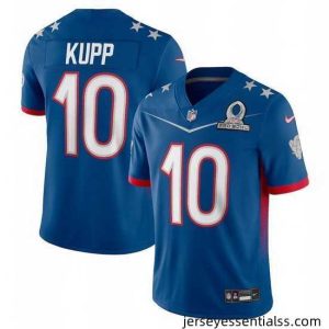 2022 NFL Pro Bowl Los Angeles Rams 10 Cooper Kupp NFC Blue Jersey