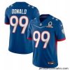 2022 NFL Pro Bowl Los Angeles Rams 99 Aaron Donald NFC Blue Jersey