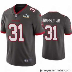 Antoine Winfield Jr. Buccaneers Pewter Super Bowl Lv Vapor Limited Jersey
