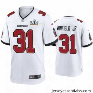 Antoine Winfield Jr. Buccaneers White Super Bowl Lv Game Jersey