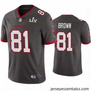 Antonio Brown Buccaneers Pewter Super Bowl Lv Vapor Limited Jersey