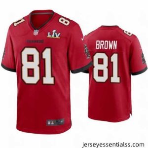 Antonio Brown Buccaneers Red Super Bowl Lv Game Jersey