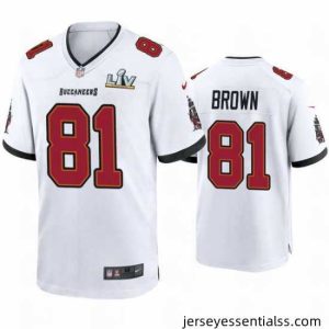 Antonio Brown Buccaneers White Super Bowl Lv Game Jersey