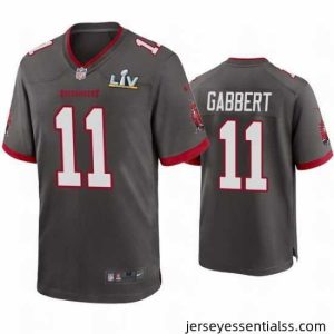 Blaine Gabbert Buccaneers Pewter Super Bowl Lv Game Jersey