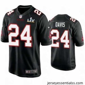 Carlton Davis Buccaneers Black Super Bowl Lv Game Fashion Jersey
