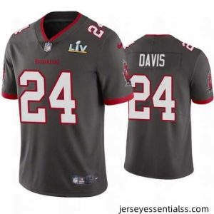 Carlton Davis Buccaneers Pewter Super Bowl Lv Vapor Limited Jersey