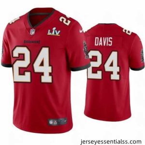 Carlton Davis Buccaneers Red Super Bowl Lv Vapor Limited Jersey