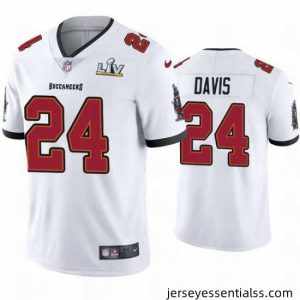 Carlton Davis Buccaneers White Super Bowl Lv Vapor Limited Jersey