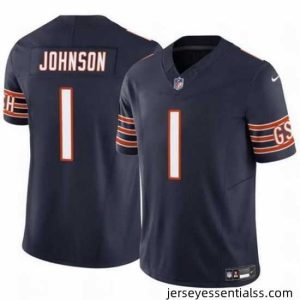 Chicago Bears 1 Jaylon Johnson Navy 2024 F.U.S.E  Vapor Stitched Football Jersey