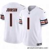 Chicago Bears 1 Jaylon Johnson White 2024 F.U.S.E  Vapor Stitched Football Jersey