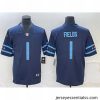 Chicago Bears 1 Justin Fields Navy 2019 City Edition Limited Stitched NFL Jersey