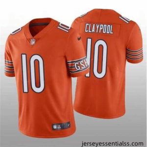 Chicago Bears 10 Chase Claypool Orange Vapor Untouchable Limited Stitched Football Jersey