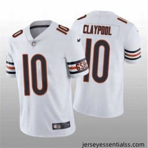 Chicago Bears 10 Chase Claypool White Vapor Untouchable Limited Stitched Football Jersey