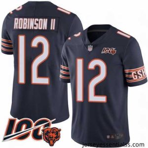 Chicago Bears 12 Allen Robinson Navy Blue Team Color 100th Season Limited Football Jersey