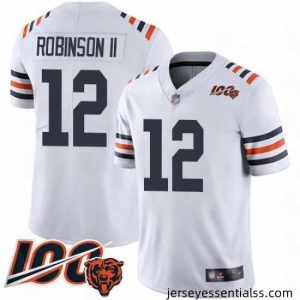 Chicago Bears 12 Allen Robinson White 100th Season Limited Football Jersey