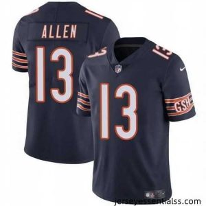 Chicago Bears 13 Keenan Allen Navy Vapor Stitched Football Jersey