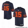 Chicago Bears 15 Brandon Marshall Navy Blue Game Stitched Football Jersey