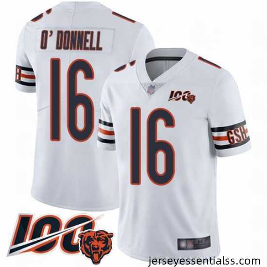 Men-Chicago-Bears-16-Pat-ODonnell-White-Vapor-Untouchable-Limited-Player-100th-Season-Football-Jersey-708771_21768_550X550