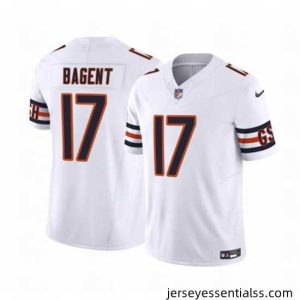 Chicago Bears 17 Tyson Bagent White 2023 F.U.S.E  Vapor Untouchable Limited Stitched Football Jersey