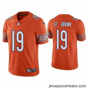 Chicago Bears 19 Equanimeous St  Brown Orange Vapor Untouchable Limited Stitched Jersey