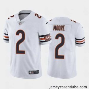 Chicago Bears 2 D J  Moore White Vapor Untouchable Stitched Football Jersey