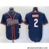 Chicago Bears 2 DJ Moore Navy With Patch Cool Base Stitched Baseball Jersey