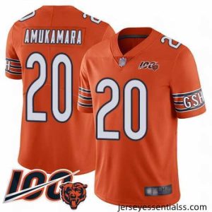 Chicago Bears 20 Prince Amukamara Orange Alternate 100th Season Limited Football Jersey