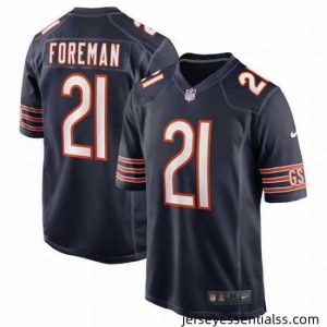 Chicago Bears 21 D 27Onta Foreman Navy Stitched Game Football Jersey