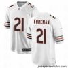 Chicago Bears 21 D 27Onta Foreman White Stitched Game Football Jersey