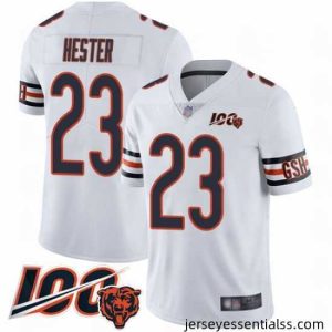Chicago Bears 23 Devin Hester White Vapor Untouchable Limited Player 100th Season Football Jersey