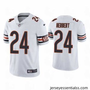 Chicago Bears 24 Khalil Herbert White Vapor Untouchable Limited Stitched Jersey