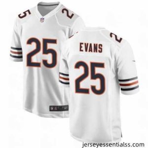 Chicago Bears 25 Darrynton Evans White Stitched Football Game Jersey