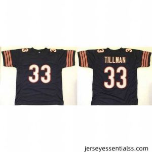 Chicago Bears 33 Charles Tillman Navy Stitched Football Jersey