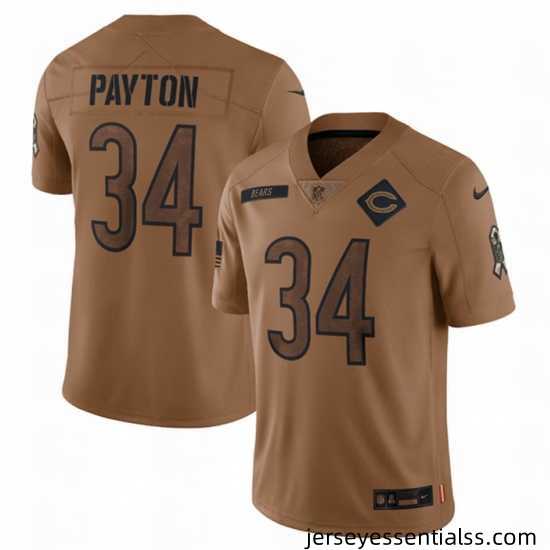 Men-Chicago-Bears-34-Walter-Payton-2023-Brown-Salute-To-Service-Limited-Stitched-Football-Jersey-858707_21768_550X550