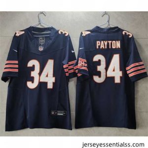 Chicago Bears 34 Walter Payton Navy 2023 F.U.S.E Vapor Untouchable Limited Stitched Football Jersey