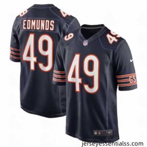 Chicago Bears 49 Tremaine Edmunds Navy Stitched Game Jersey