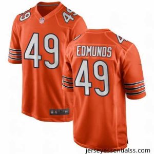 Chicago Bears 49 Tremaine Edmunds Orange Vapor untouchable Limited Stitched Jersey