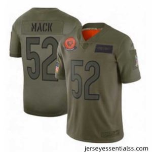 Chicago Bears 52 Khalil Mack Limited Camo 2019 Salute to Service Football Jersey