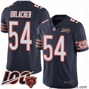Chicago Bears 54 Brian Urlacher Navy Blue Team Color 100th Season Limited Football Jersey