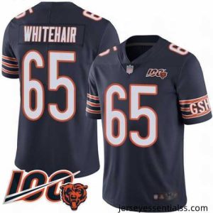Chicago Bears 65 Cody Whitehair Navy Blue Team Color 100th Season Limited Football Jersey