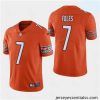 Chicago Bears  7 Nick Foles Vapor Untouchable Limited Orange Jersey